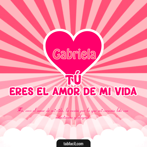 Gifs de amor para Gabriela