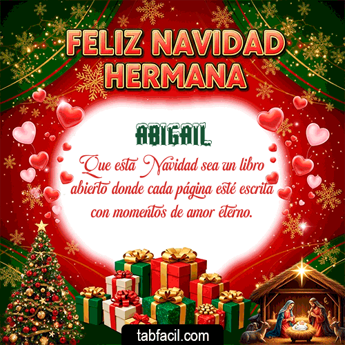 Gifs Feliz Navidad Abigail