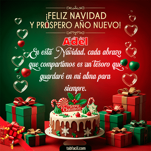 GIF de Adel - Feliz Navidad y Próspero Año Nuevo