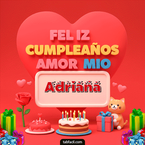 Ver GIF de 💖 Feliz Cumpleaños Amor Mio GIF de Adriana - 💖 Feliz Cumpleaños Amor Mio