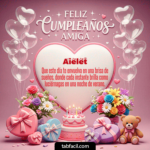 Feliz Cumpleaños Aielet GIF