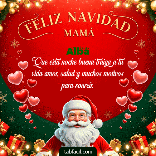 GIF de Alba - Feliz Navidad Mamá