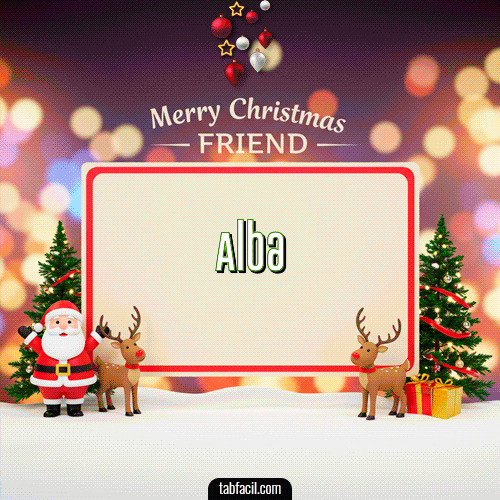 GIF de Alba - Merry Christmas Friend