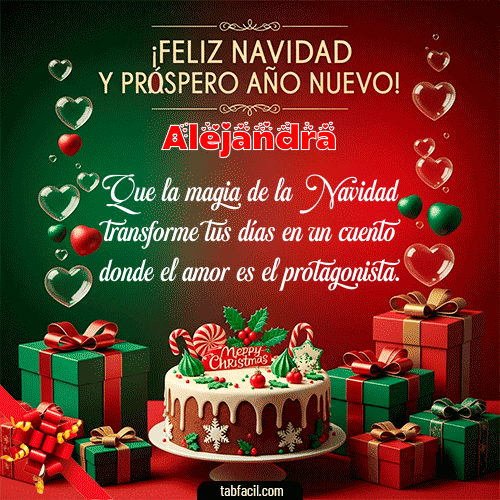 Feliz Navidad Alejandra GIF
