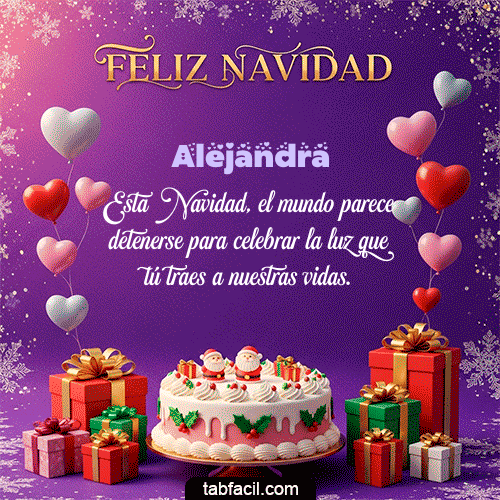 Feliz Navidad Alejandra GIF