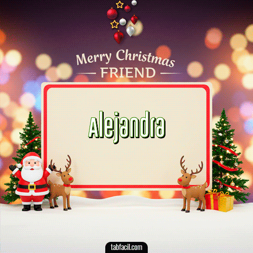 Feliz Navidad Alejandra GIF