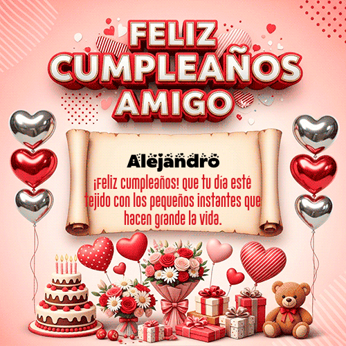 GIF de Alejandro - Feliz Cumpleaños Amigo