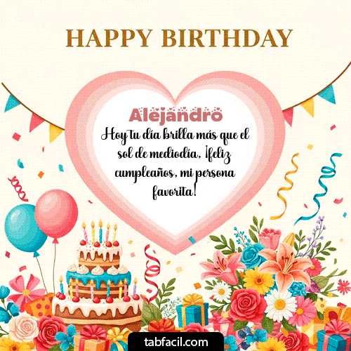 GIF de Alejandro - Happy BirthDay Friend!