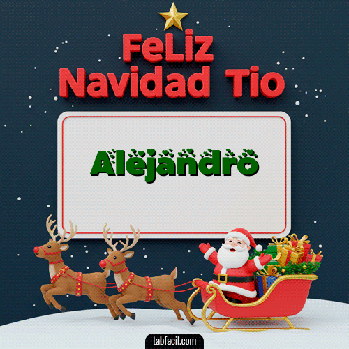 Feliz Navidad Alejandro GIF