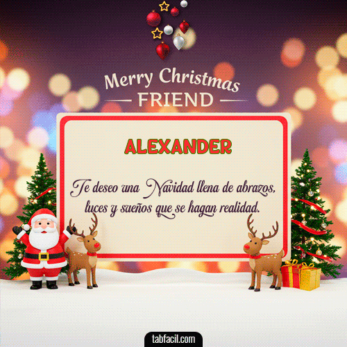Ver GIF de Merry Christmas Friend GIF de Alexander - Merry Christmas Friend
