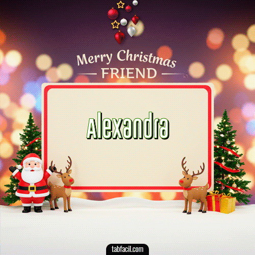 Ver GIF de Merry Christmas Friend GIF de Alexandra - Merry Christmas Friend