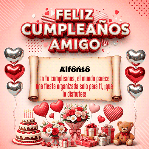 GIF de Alfonso - Feliz Cumpleaños Amigo