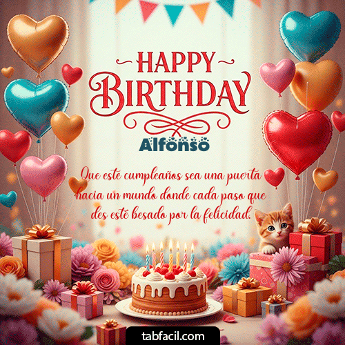 GIF de Alfonso - Happy BirthDay