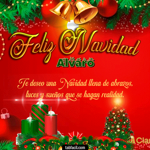 Feliz Navidad Alvaro GIF