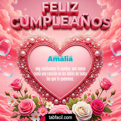 GIF Animado de Feliz Cumpleaños para Amalia - 🎂 Feliz Cumpleaños