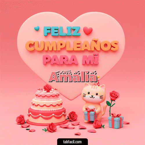 GIF Animado de Feliz Cumpleaños para Amalia - 🕯️ Feliz Cumpleaños para mí
