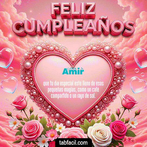 GIF Animado de Feliz Cumpleaños para Amir - 🎂 Feliz Cumpleaños