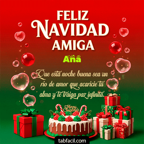 Feliz Navidad Ana GIF