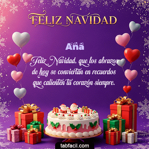 Feliz Navidad Ana GIF