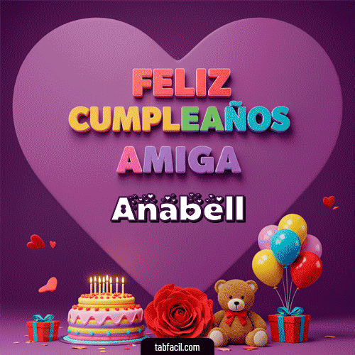 Feliz Cumpleaños Anabell GIF