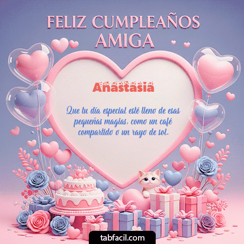 Feliz Cumpleaños Anastasia GIF