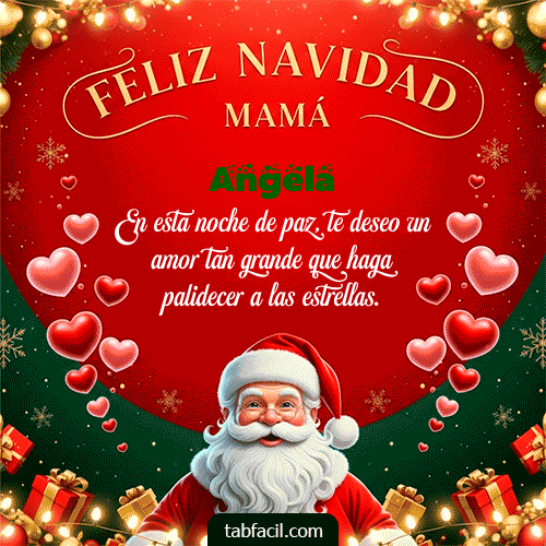 GIF de Angela - Feliz Navidad Mamá