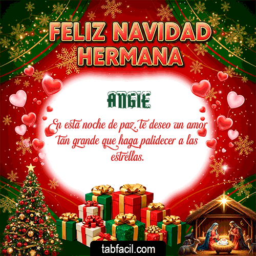 Feliz Navidad Angie GIF
