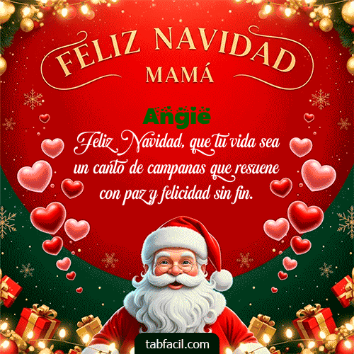 Feliz Navidad Angie GIF