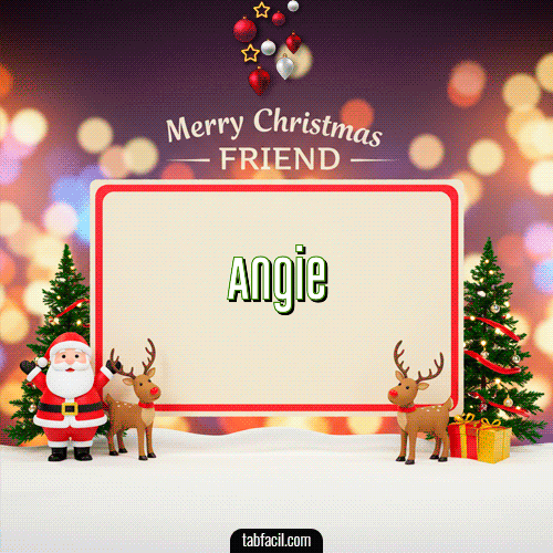 Feliz Navidad Angie GIF