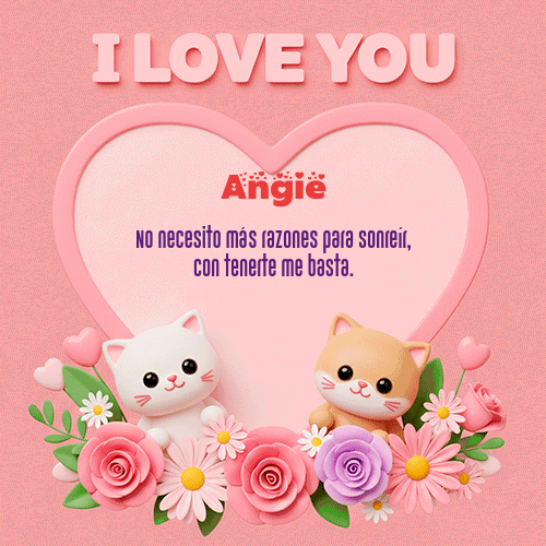 GIF Animado de Feliz Dia Amor para Angie - Te Amo!!!