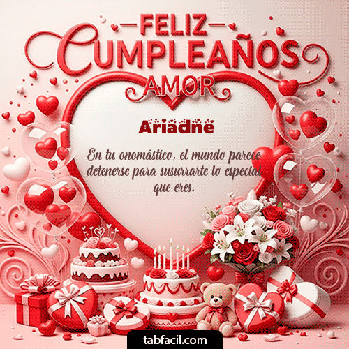 GIF de Ariadne - Feliz Cumpleaños Amor