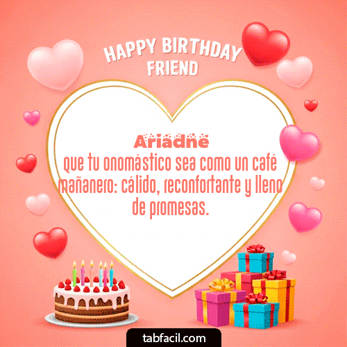 GIF de Ariadne - Happy Birthday Friend