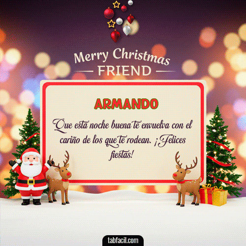 GIF de Armando - Merry Christmas Friend