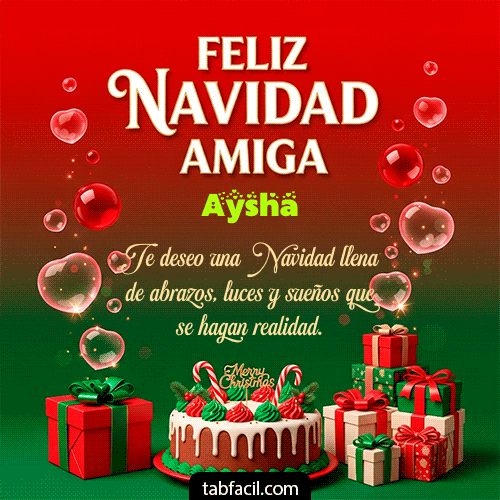 GIF de Aysha - Feliz Navidad Amiga