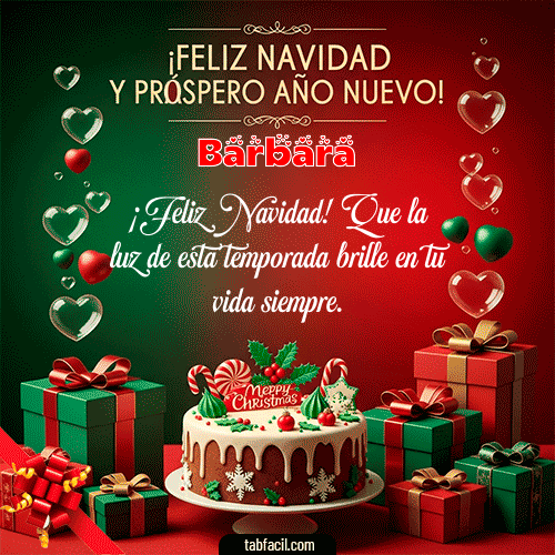 GIF de Barbara - Feliz Navidad y Próspero Año Nuevo
