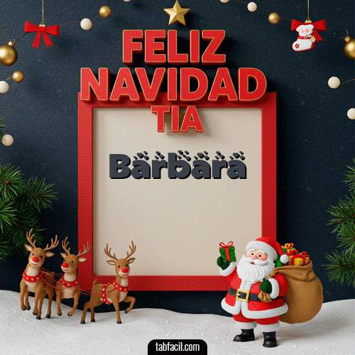 GIF de Barbara - Feliz Navidad Tía