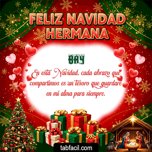 GIF de Bay - Feliz Navidad Hermana