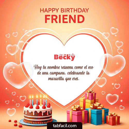 GIF de Becky - Happy Birthday Friend