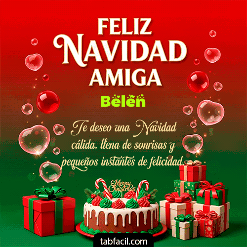 GIF de Belén - Feliz Navidad Amiga