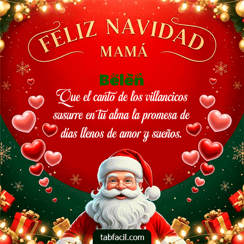 GIF de Belén - Feliz Navidad Mamá