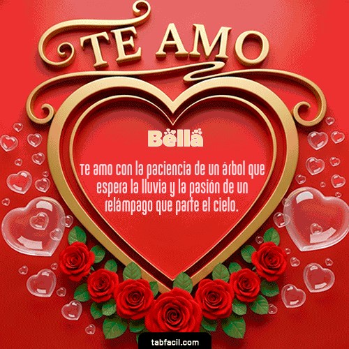 GIF de Bella - Te Amo