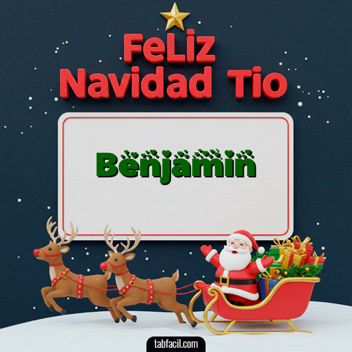 GIF de Benjamin - Feliz Navidad Tío