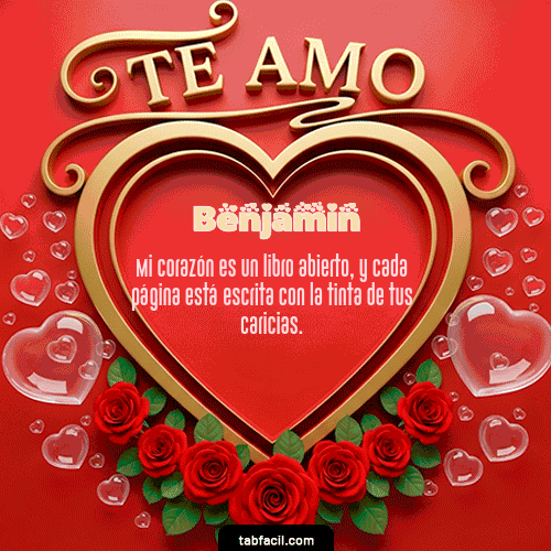 GIF de Benjamin - Te Amo