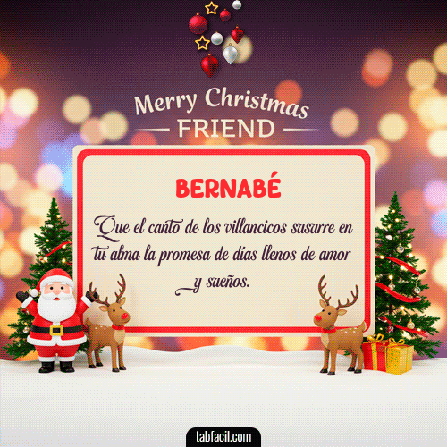 GIF de Bernabé - Merry Christmas Friend