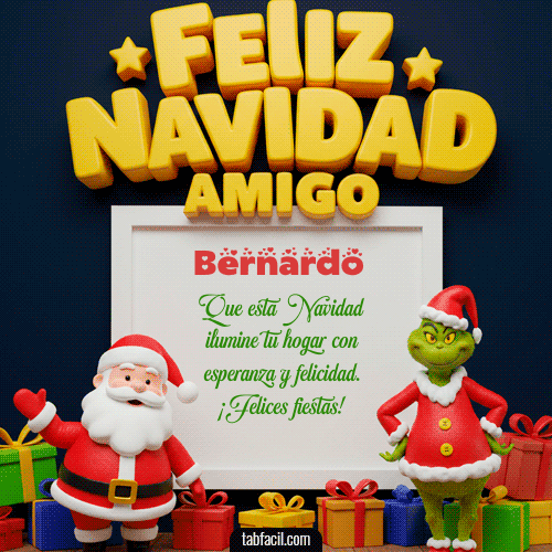 GIF de Bernardo - Feliz Navidad Amigo