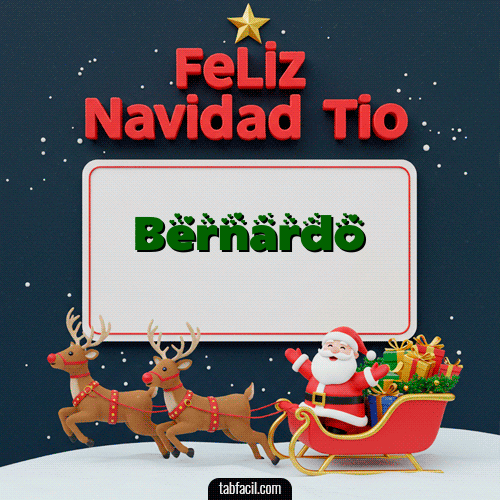 GIF de Bernardo - Feliz Navidad Tío