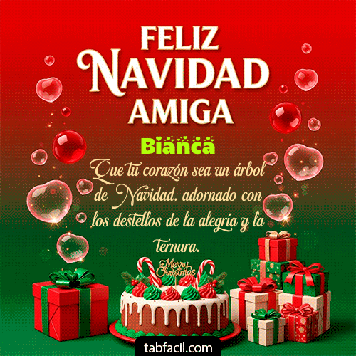 GIF de Bianca - Feliz Navidad Amiga