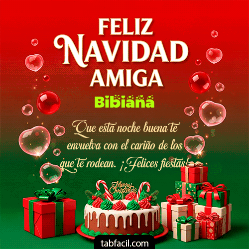 GIF de Bibiana - Feliz Navidad Amiga