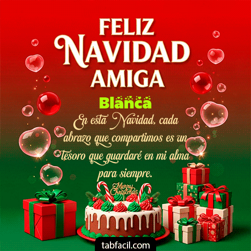 GIF de Blanca - Feliz Navidad Amiga