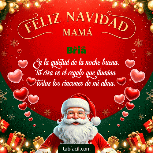 GIF de Bria - Feliz Navidad Mamá